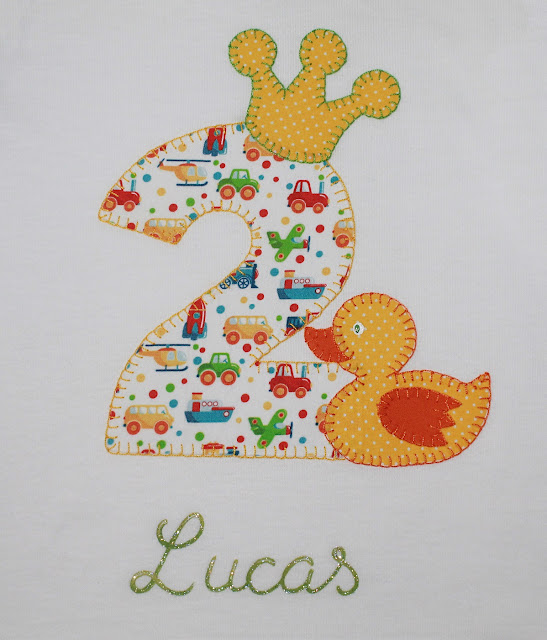 camiseta cumpleaños 2 años patito