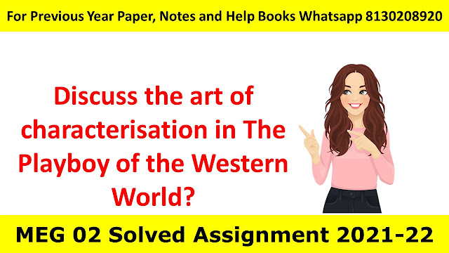 Discuss the art of characterisation in The Playboy of the Western World?