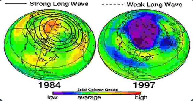 When was the hole in ozone layer detected for the first time?