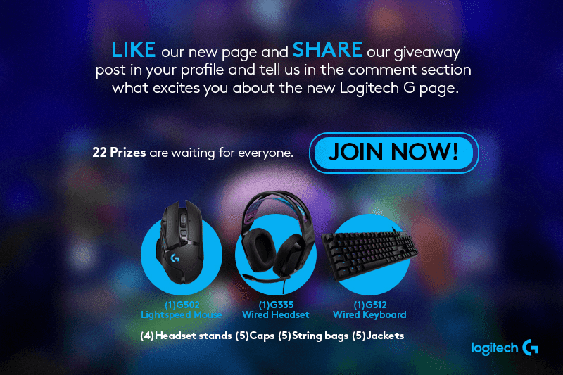 Logitech G Philippines Facebook page launches along with a raffle giveaway!