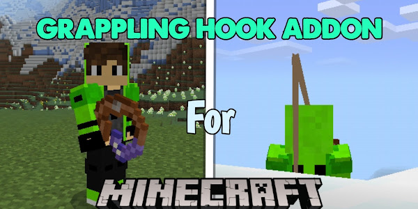 Grappling Hook Addon For  Minecraft PE