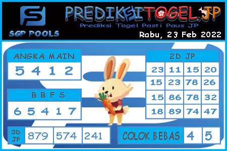 Prediksi Togel Singapura JP Rabu 23 Februari 2022