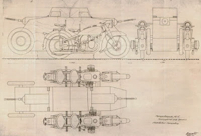 Motocicleta de exploración Vensky "MR-2" (Моторазведчик «МР-1»)