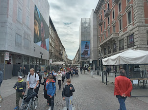 Busy Centro Storico locality of Milan.