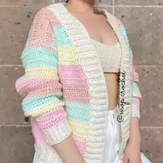 Cárdigan Básico a Crochet