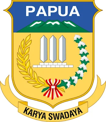 Logo / Lambang Provinsi Papua - Latar (Background) Putih & Transparent (PNG)