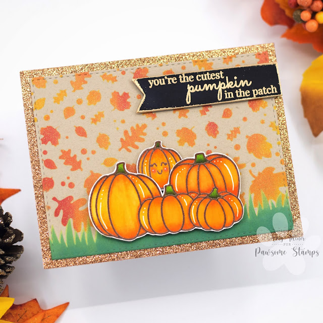 Hey Pumpkin Stamp Set, Prickly Friends Stamp Set by Pawsome Stamps #pawsomestamps #handmade