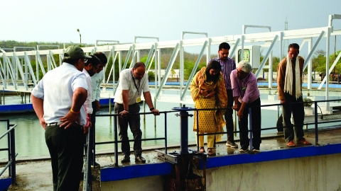 केंद्रीय जल आयोग की टीम ने बांध, झील का निरीक्षण किया