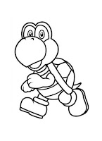 Koopa Troopa coloring page for kids
