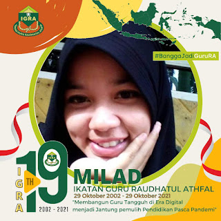 Twibbon atau Bingkai Foto Milad ke-19 IGRA (Ikatan Guru Raudhatul Athfal) 2021