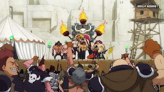 ワンピースアニメ 932話 ワノ国編 兎丼 囚人採掘場 大相撲インフェルノ | ONE PIECE