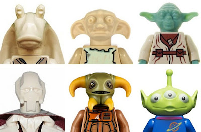 A evolução das cabeças das minifiguras LEGO