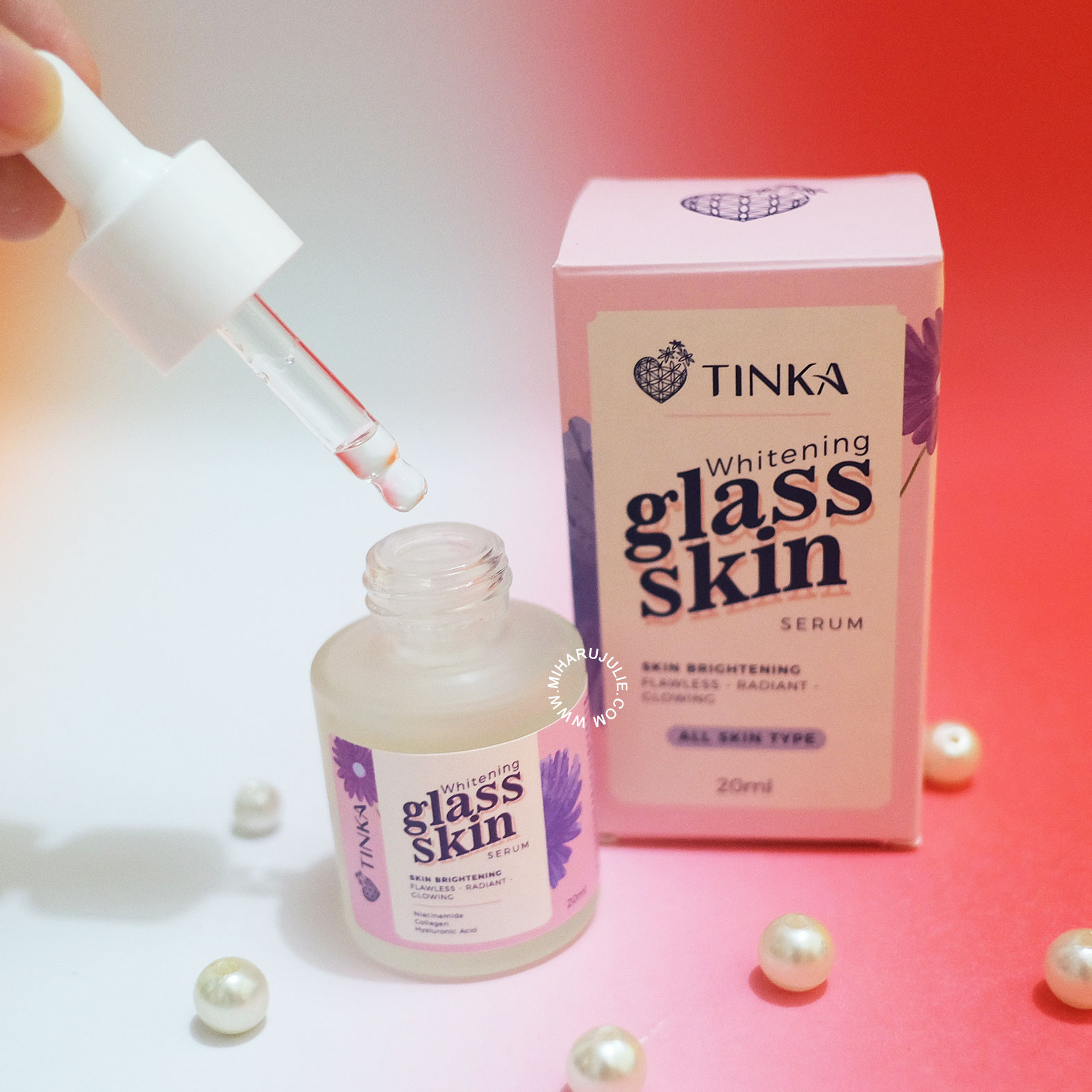 Tinka Whitening Glass Skin Serum Wajah Glowing