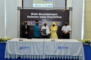 Majlis Menandatangani Kerjasamapenyelidikan Antara Universiti Tun Hussein Onn Malaysia (UTHM) Dengan CHARMS Skincare