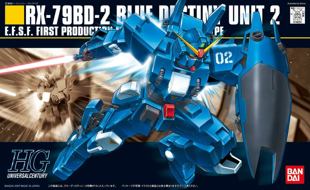 HGUC 1/144 RX-79BD-2 Blue Destiny Unit 2 - 01
