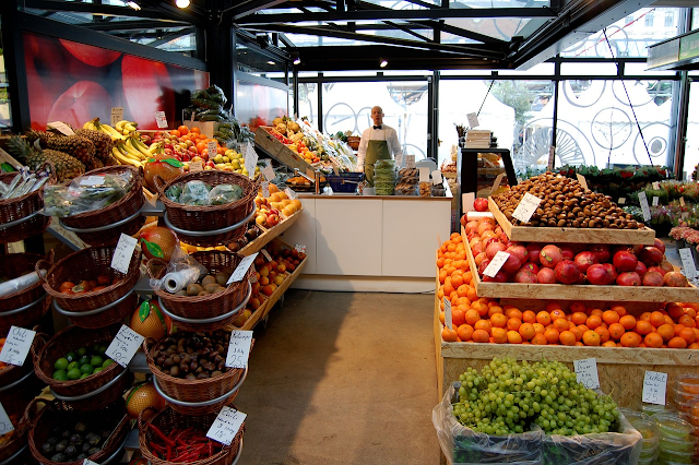 Mercado de frutas y vegetales