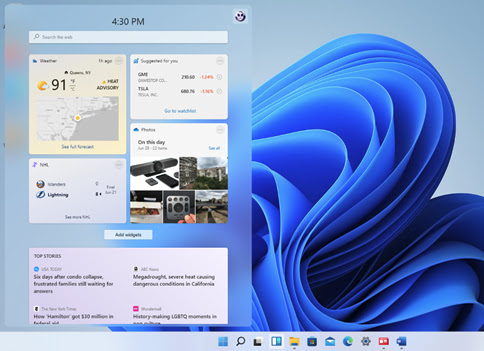 Widgets in Windows 11