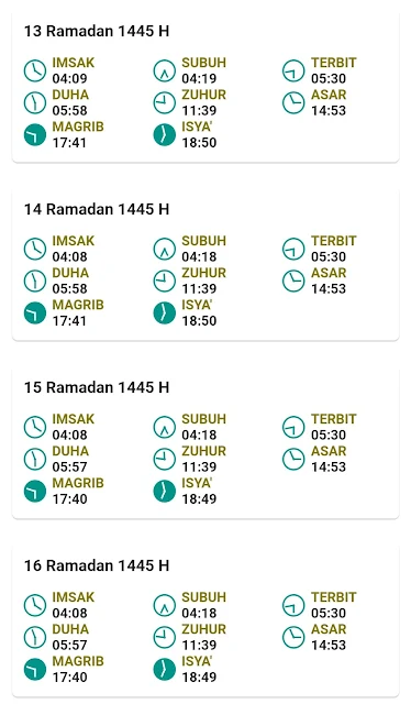 Jadwal Imsakiyah Ramadan 2024 Kabupaten Malang Provinsi Jawa Timur