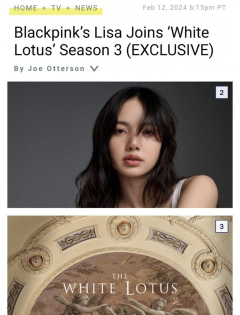 [theqoo] LISA IS CONFIRMED TO MAKE HER AMERICAN DRAMA DEBUT