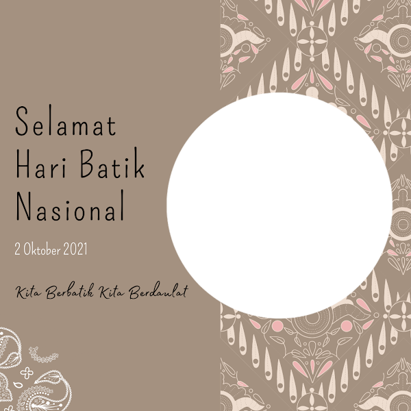 Link Twibbonize Hari Batik Nasional 2 Oktober 2022 id: hrbatiknasional