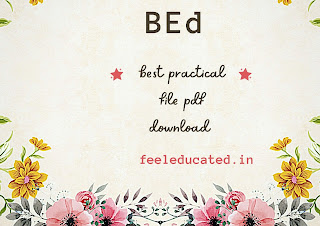 BEd best practical file pdf download || Download practical  file bed pdf