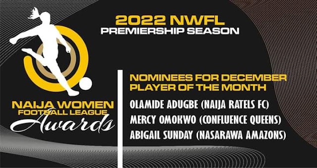 Nominees For NWFL Premiership Player And Manager Of December Revealed
