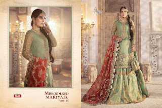 Shree fab Mbroidered Mariya b vol 15 Pakistani suits catalog