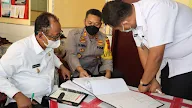 Kapolres Bersama Wakil Bupati Simalungun Pimpin Rakor Penertiban KJA di Mako Polsek Parapat