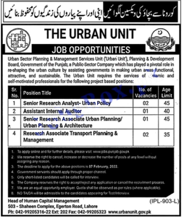 The Urban Unit Jobs 2022