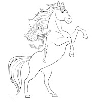 Lucky and Spirit Spirit Riding Free Coloring pages