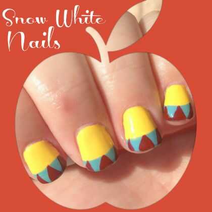 Snow White Inspired Nail Art Craft