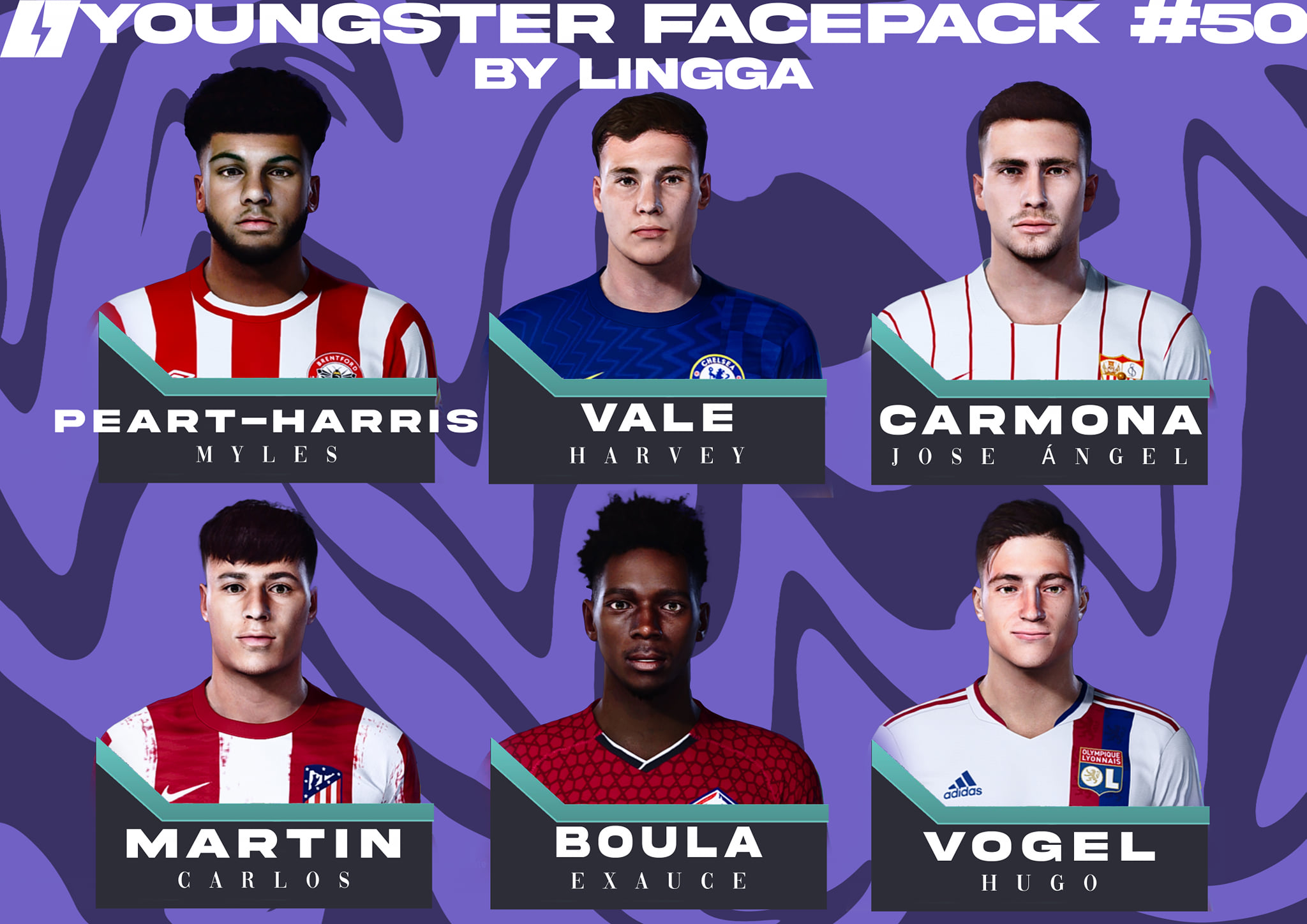 PES 2021 | New Youngster Facepack V50 Season 2022