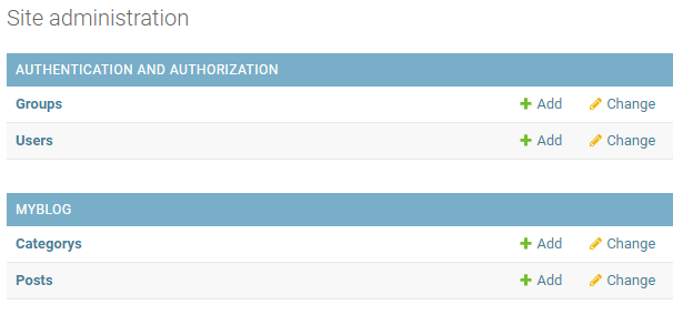 Models in Admin Panel