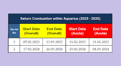 Saturn Combustion 2023 - 2024