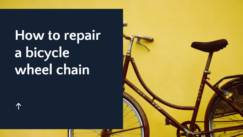 How to fix broken bike chain without tool