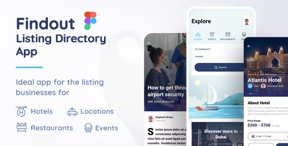 Best Listing Directory App Figma Template