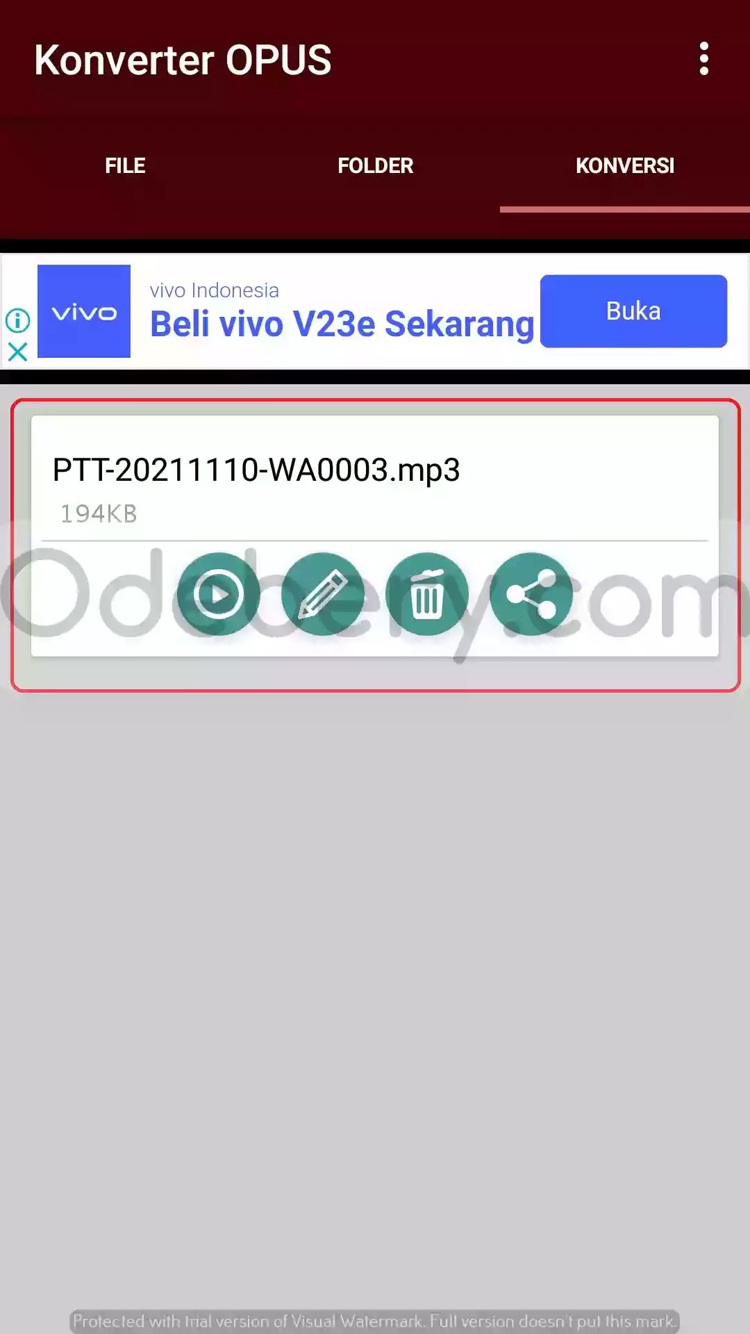 cara mengubah voice note Whatsapp menjadi mp3