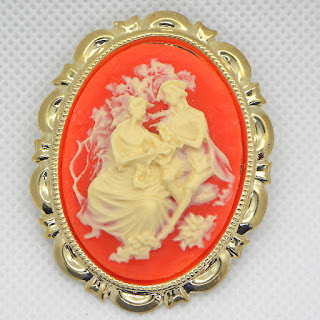 Fair lady cameo brooch by Gothic White Witch