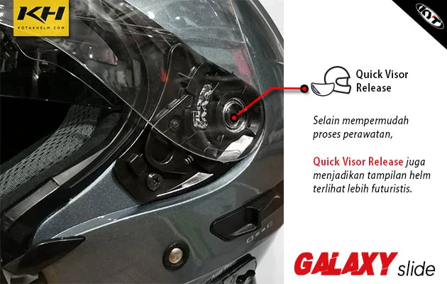 Helm Open Face 2 Kaca KYT Galaxy Slide