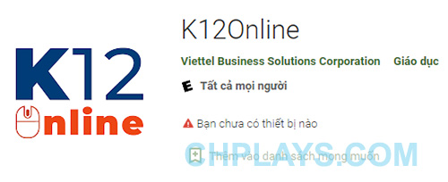 Tải K12Online: Ứng dụng quản lý học online và thi trực tuyến a