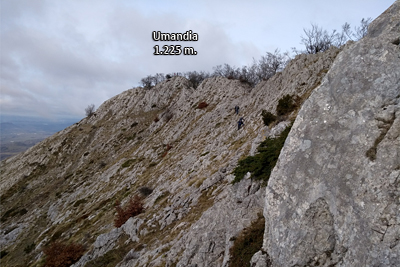 Descenso por el cordal