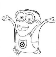 The minions coloring page