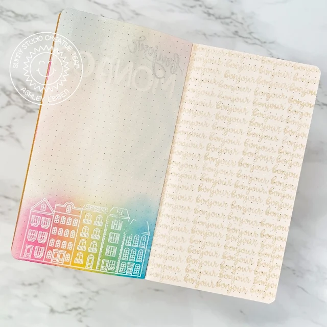 Sunny Studio Stamps: Charming City Traveling Notebook by Ashley Ebben