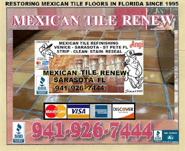 SARASOTA Mexican Tile Renew Refinishing Saltillo Floors