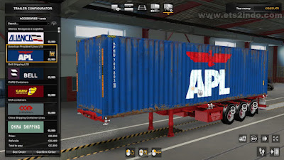 Weeda Container Trailer Updated ETS2 1.43