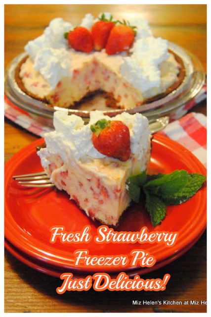 Fresh Strawberry Freezer Pie