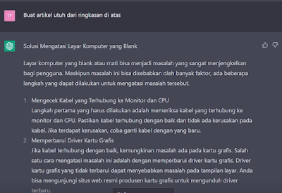 membuat artikel dengan ai