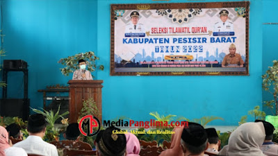 Bupati Pesisir Barat Membuka Acara Seleksi Tilawatil Qur’an