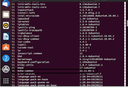 packages list in ubuntu