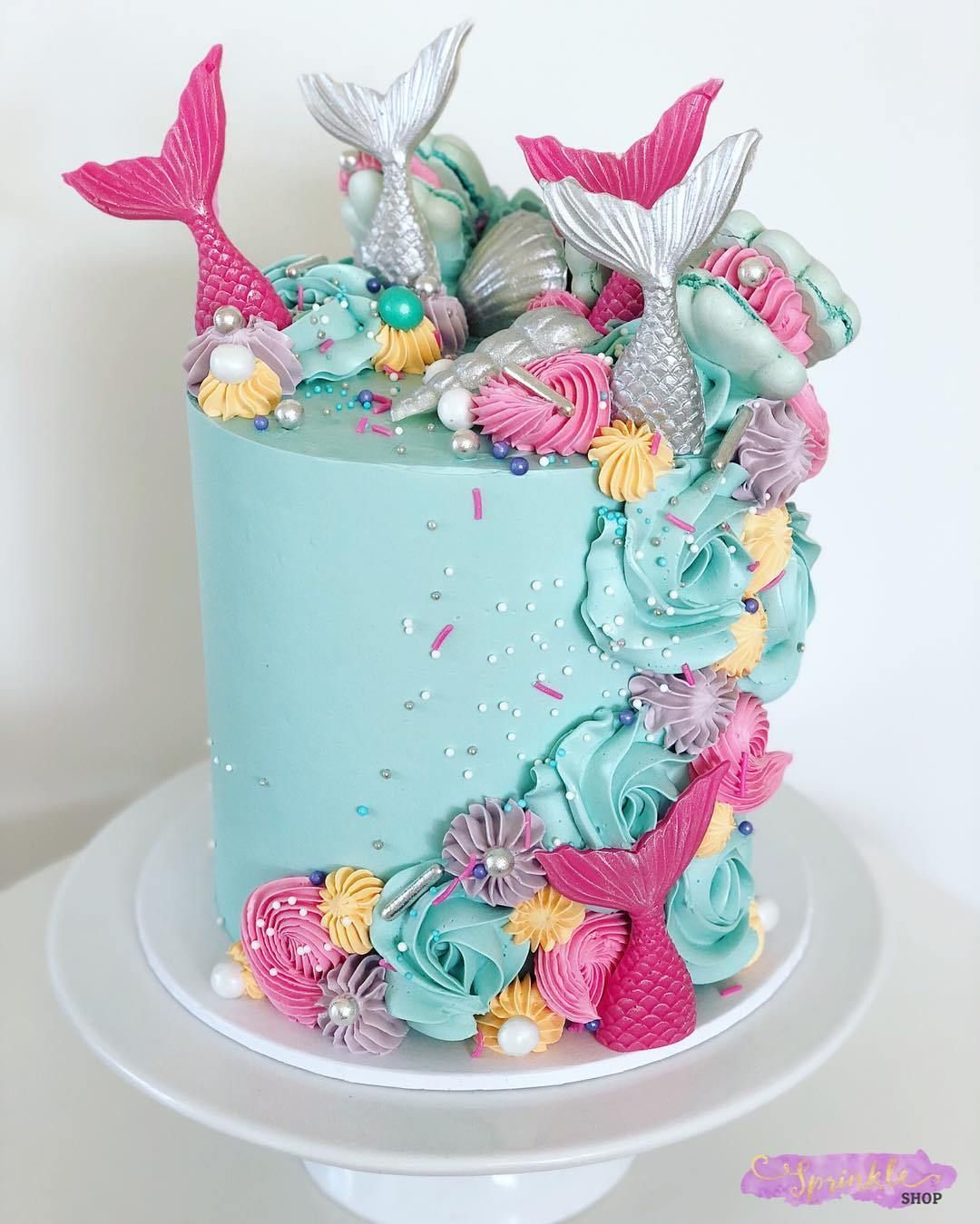 mermaid birthday cakes